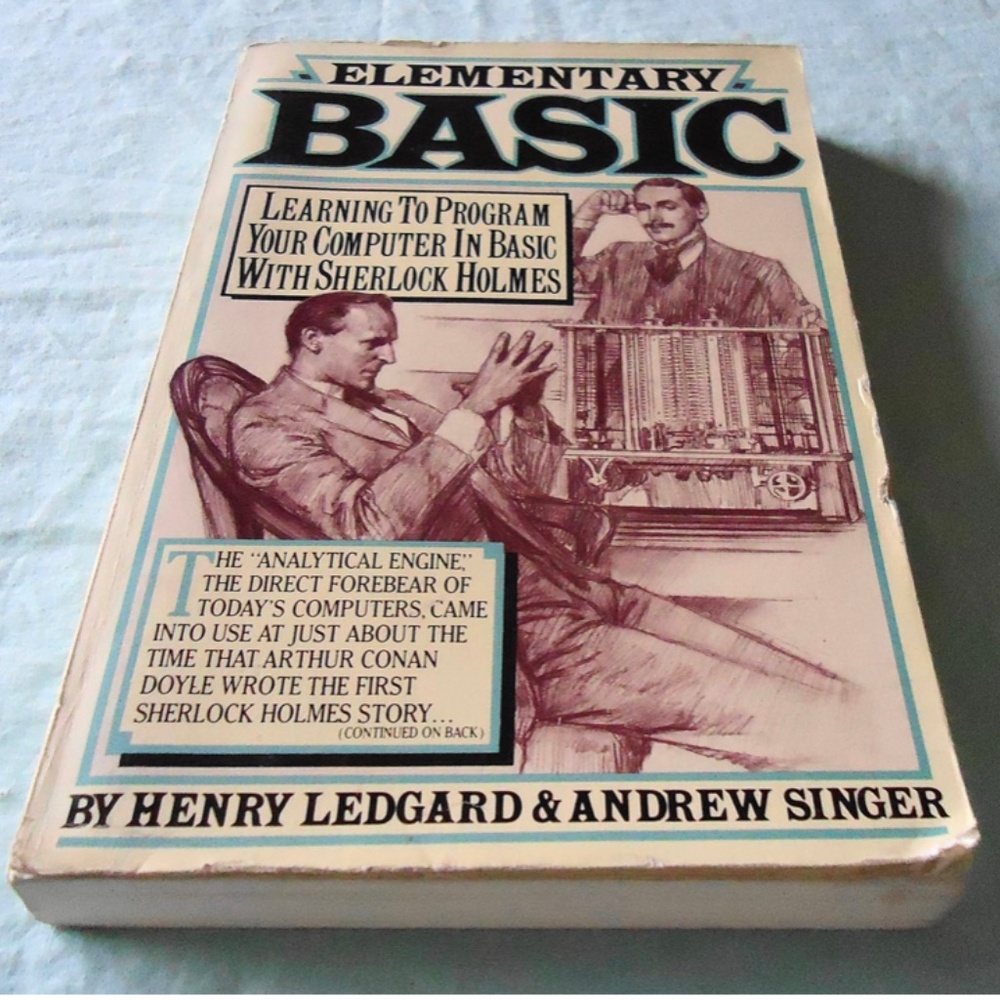 Elementary Basic vintage computer programming book